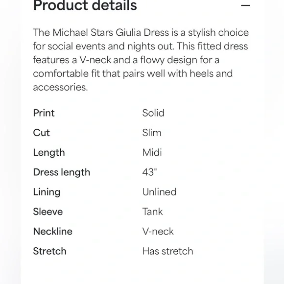 Michael Stars Guilia Midi Dress NWT! - Picture 13 of 13